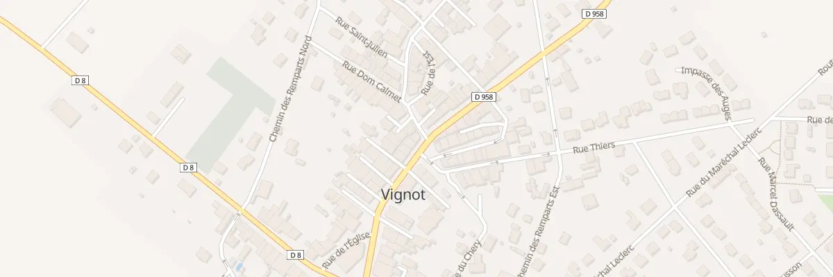 Plan du 16 Rue Pasteur à Vignot