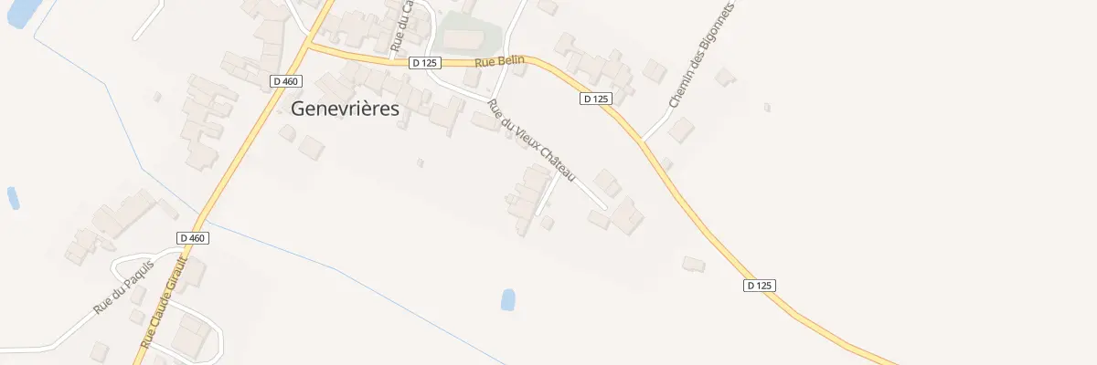 Plan du 18 Rue du Vieux Chateau à Genevrières