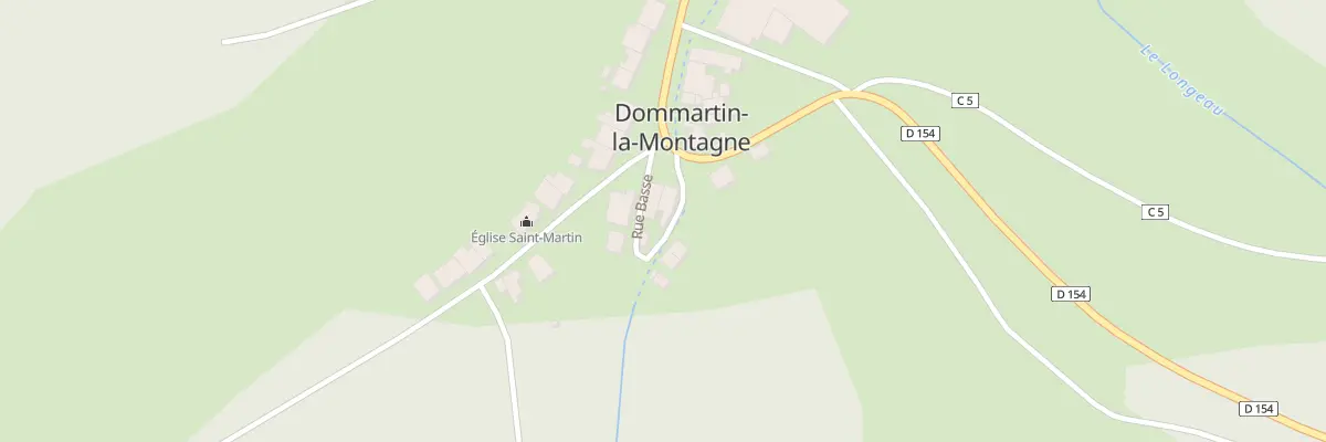 Plan du 1 Rue du Lavoir à Dommartin-la-Montagne