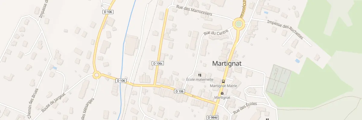Plan du 98 Av de la Gare à Martignat