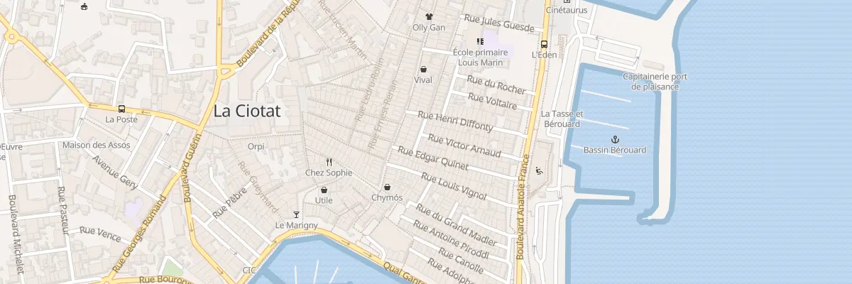 Plan du 5 Rue Edgar Quinet à La Ciotat