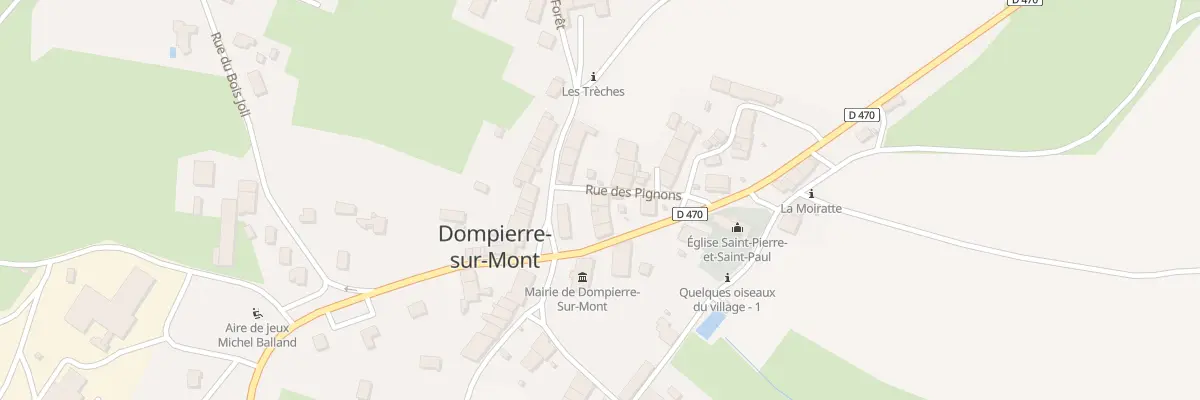 Plan du 9 Rue du 11 Juillet 1944 à Dompierre-sur-Mont