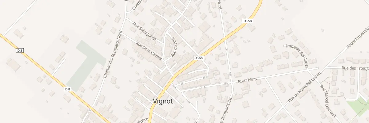 Plan du 8 Rue Carcano à Vignot