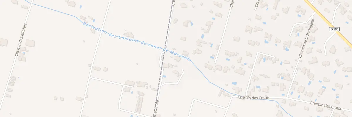 Plan du 9001 Les Craux Sud à Gémenos