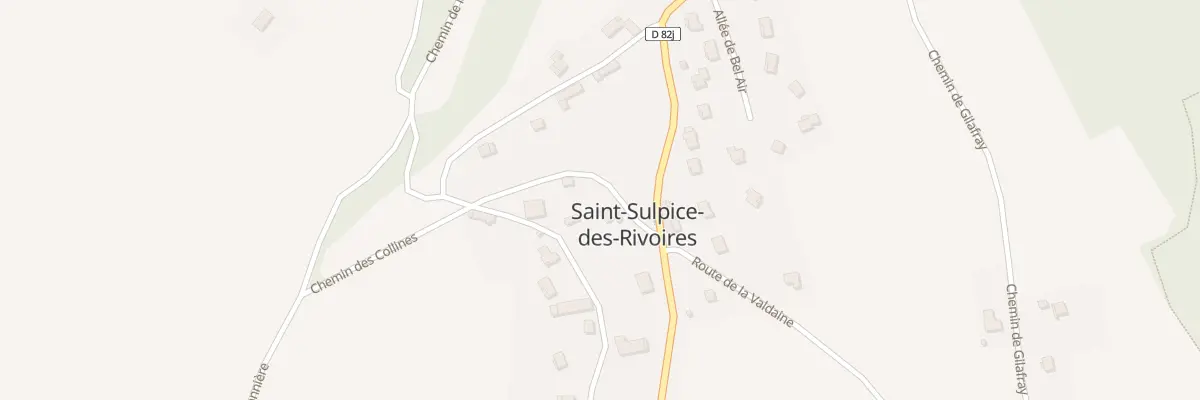 Plan du 87 Che des Collines à Saint-Sulpice-des-Rivoires