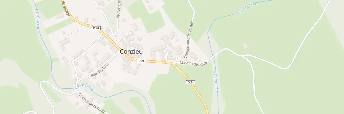 Plan du 76 Rue du Village à Conzieu