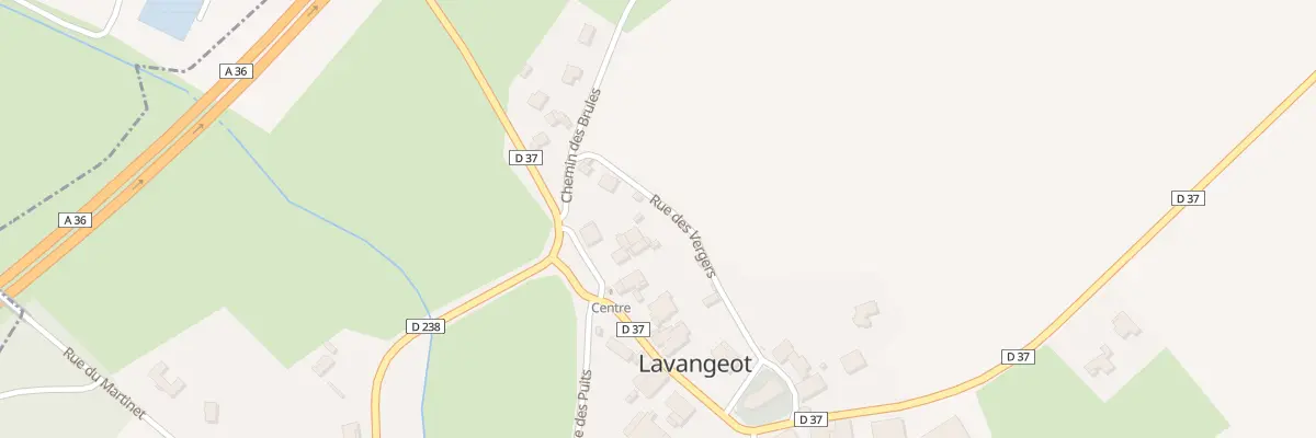 Plan du 3 Rue des Vergers à Lavangeot