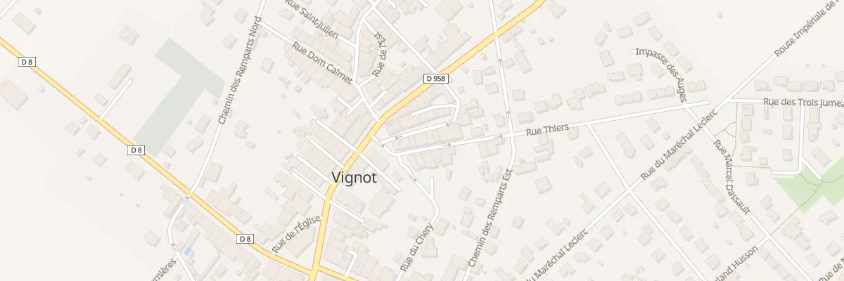 Plan du 1B Rue Gambetta à Vignot