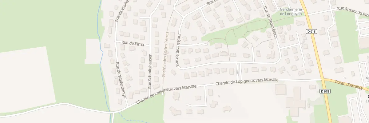 Plan du 10 Rue de Beausejour à Longuyon