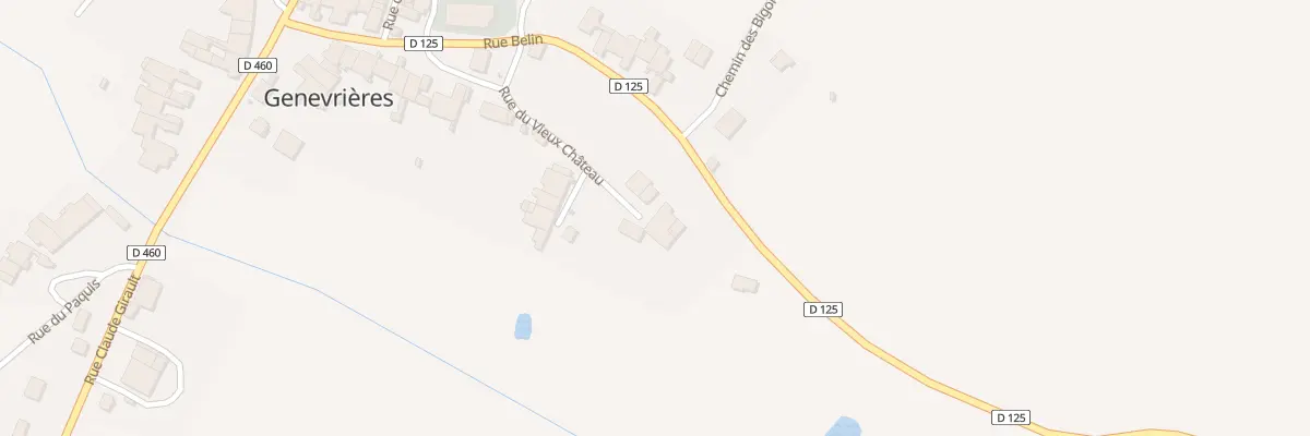 Plan du 5 Rue du Vieux Chateau à Genevrières