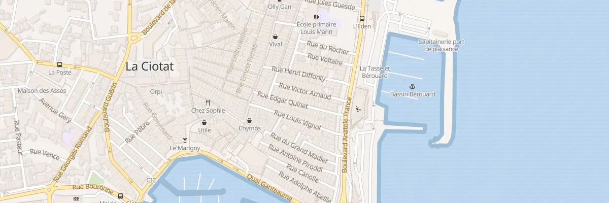 Plan du 23 Rue Edgar Quinet à La Ciotat