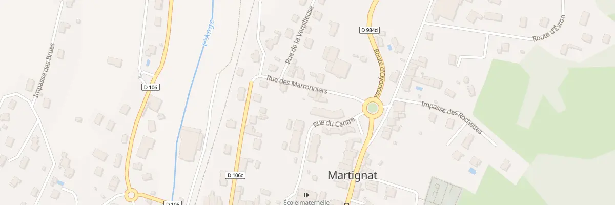 Plan du 95 Rue des Marronniers à Martignat