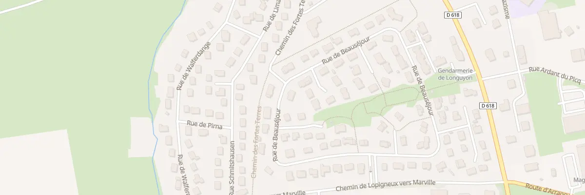Plan du 16 Rue de Beausejour à Longuyon