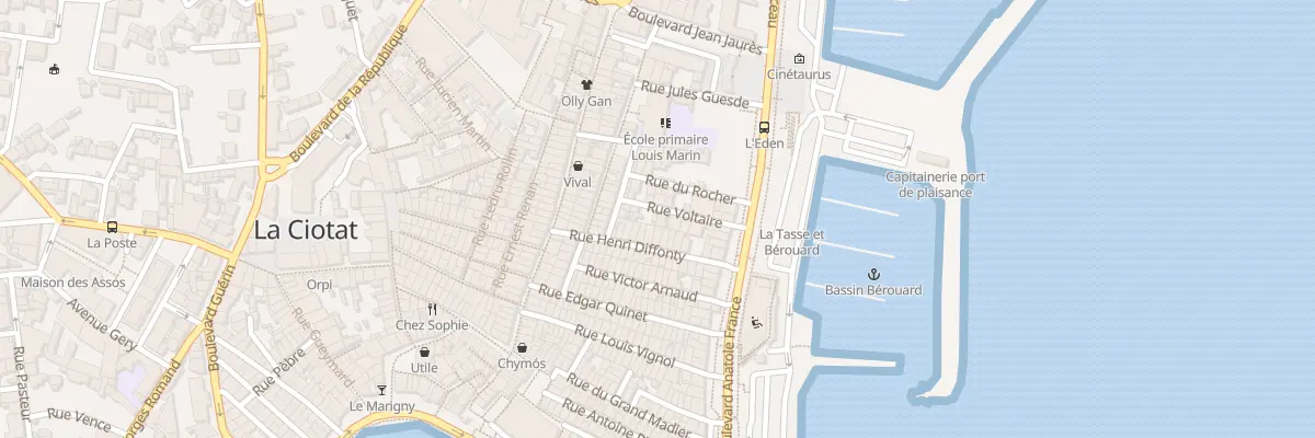 Plan du 6 Rue Voltaire à La Ciotat