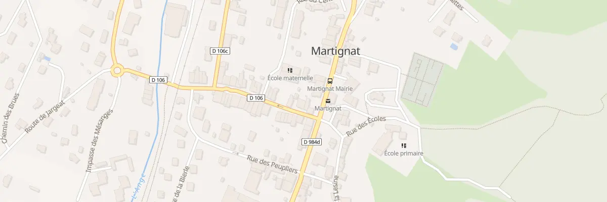Plan du 30 Rue du Commerce à Martignat