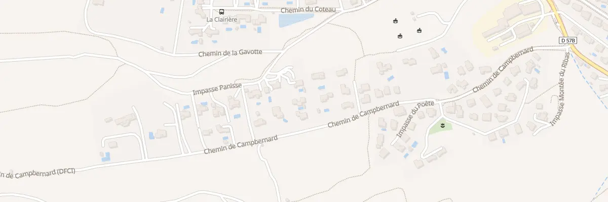 Plan du 9505 Che de Campbernard à Rousset