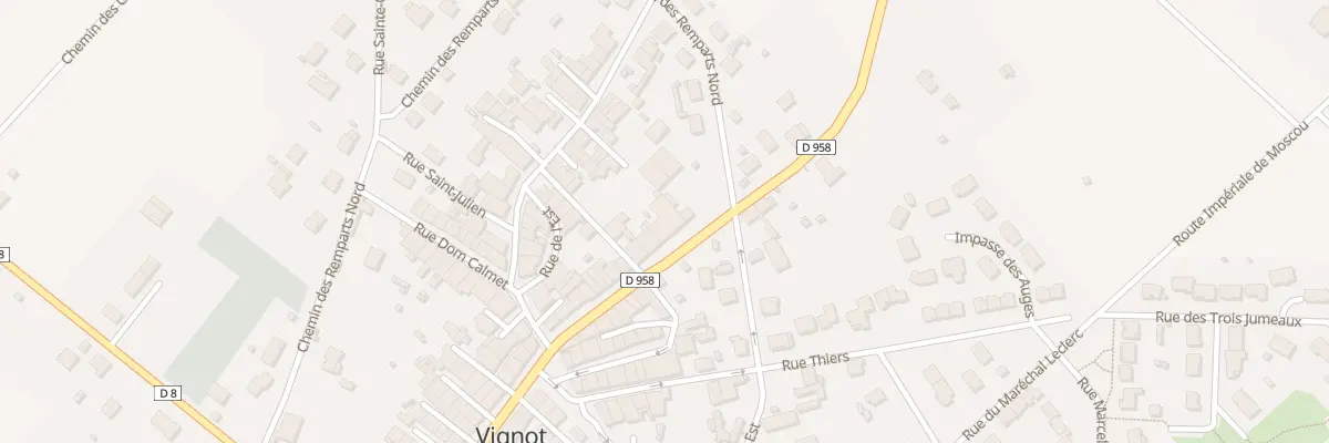 Plan du 22 Rue Carcano à Vignot