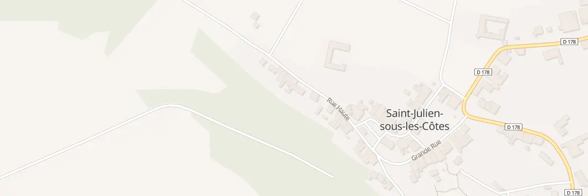 Plan du 13 Rue Haute à Saint-Julien-sous-les-Côtes
