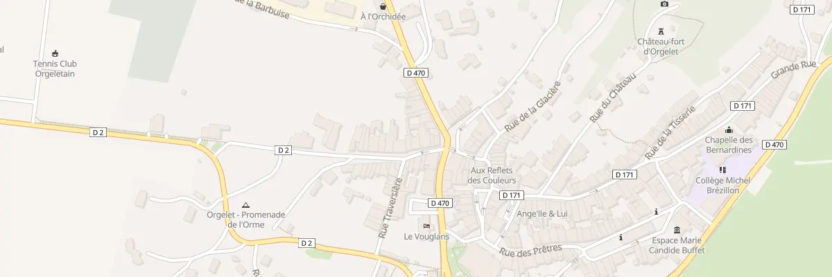 Plan du Faubourg à Orgelet
