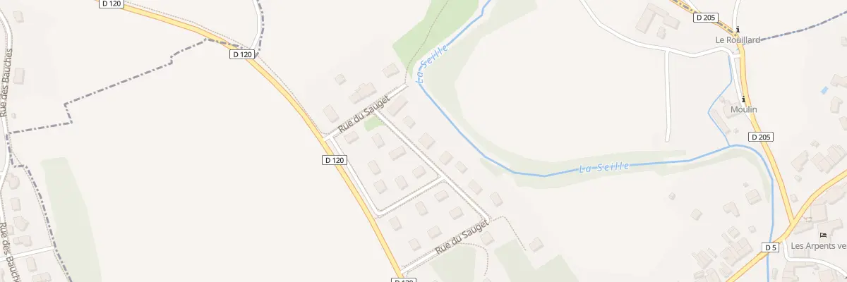 Plan du 16 Rue du Sauget à Voiteur