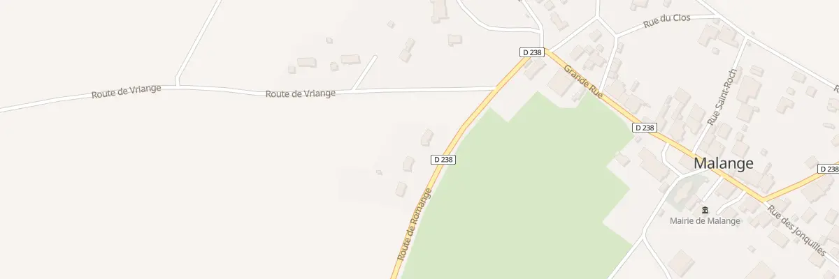 Plan du 6 Rte de Romange à Malange