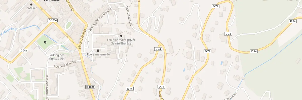 Plan du 19 Rue de la Corniche à Nantua