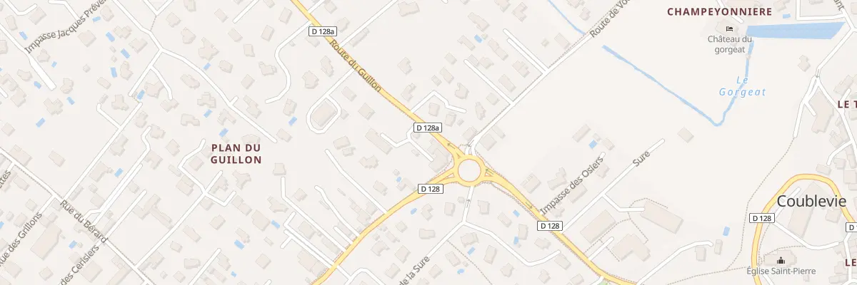 Plan du 61 Rte du Guillon à Coublevie