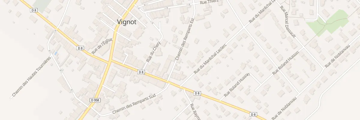 Plan du 12 Che des Remparts Est à Vignot