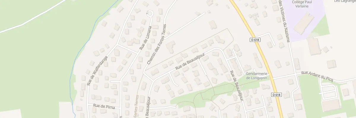 Plan du 33 Rue de Beausejour à Longuyon