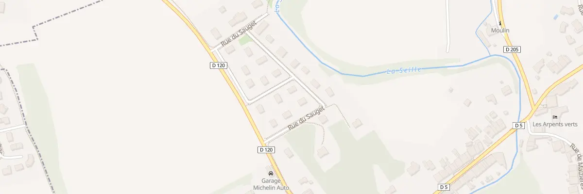 Plan du 7 Rue du Sauget à Voiteur
