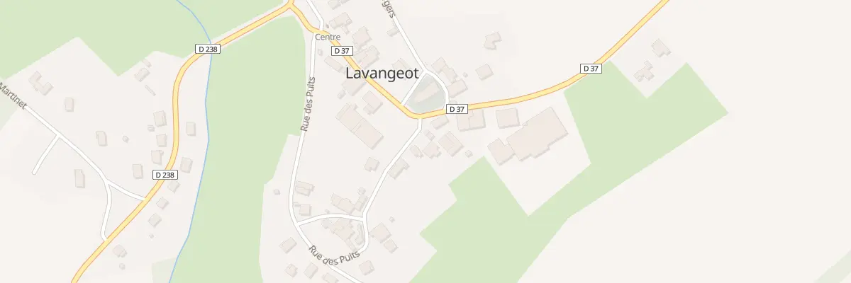 Plan du 2 Rue des Puits à Lavangeot