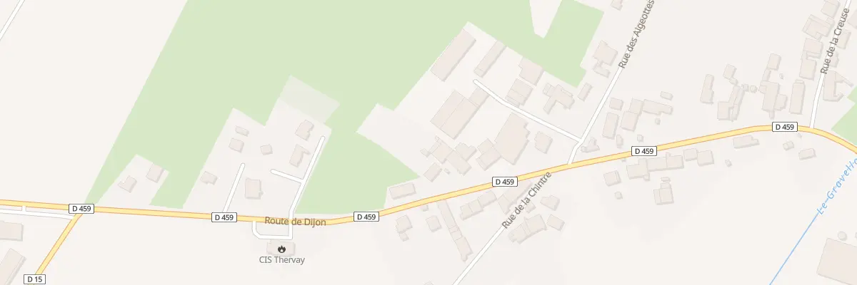 Plan du 22 Rte de Dijon à Thervay