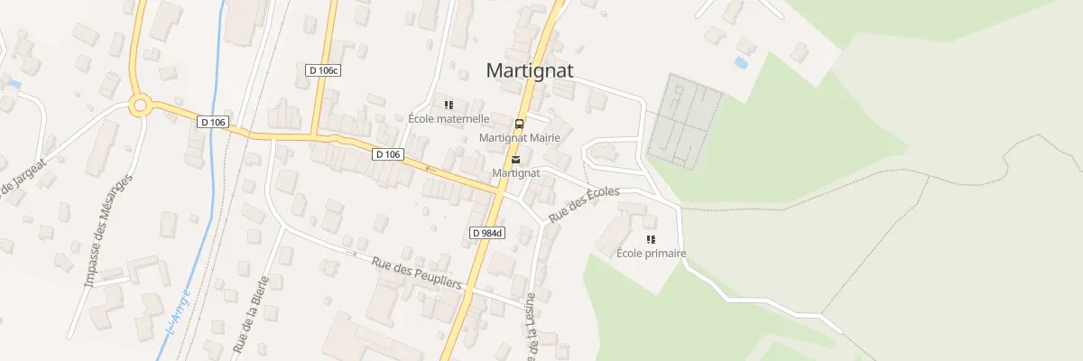 Plan du 50 Rue de l’Eglise à Martignat