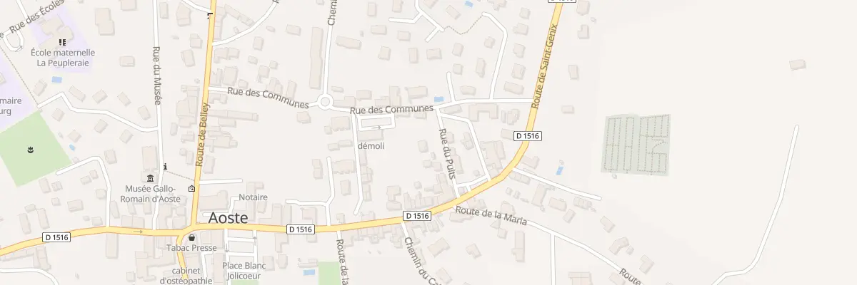 Plan du 61 Rue du Puits à Aoste