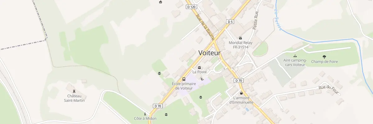 Plan du 6 Rte de Lons à Voiteur