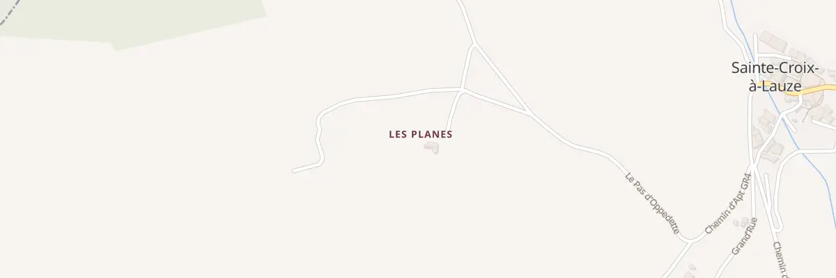 Plan du 5008B Les Planes à Sainte-Croix-à-Lauze