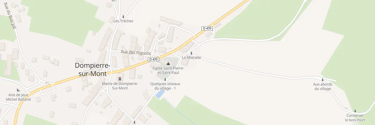 Plan du 2 Rue de la Gare à Dompierre-sur-Mont