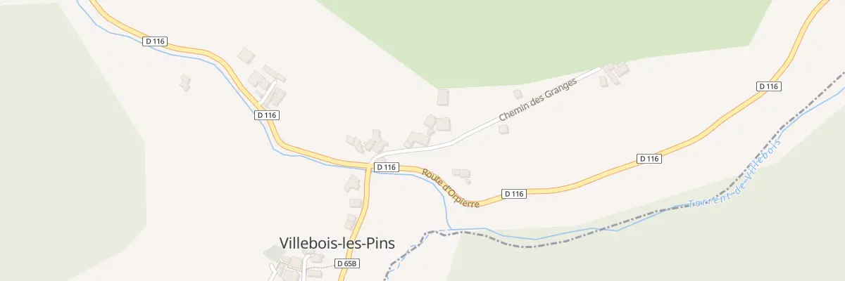 Plan du 5006 Les Granges à Villebois-les-Pins