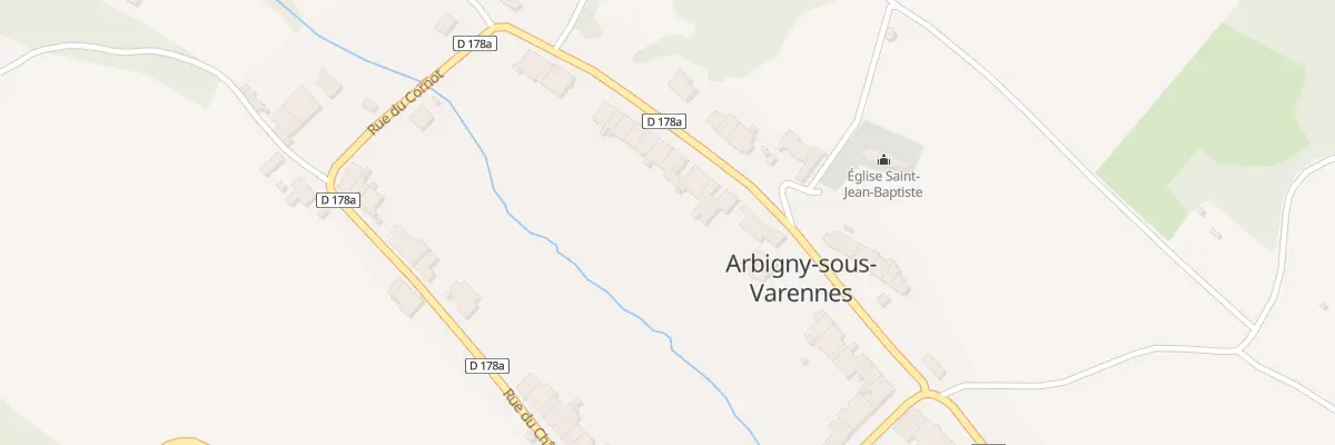 Plan du 20 Rue de l’Eglise à Arbigny-sous-Varennes