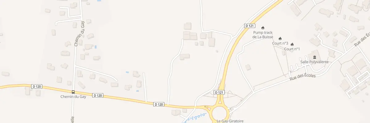 Plan du 864 Rte Departementale 120 à La Buisse