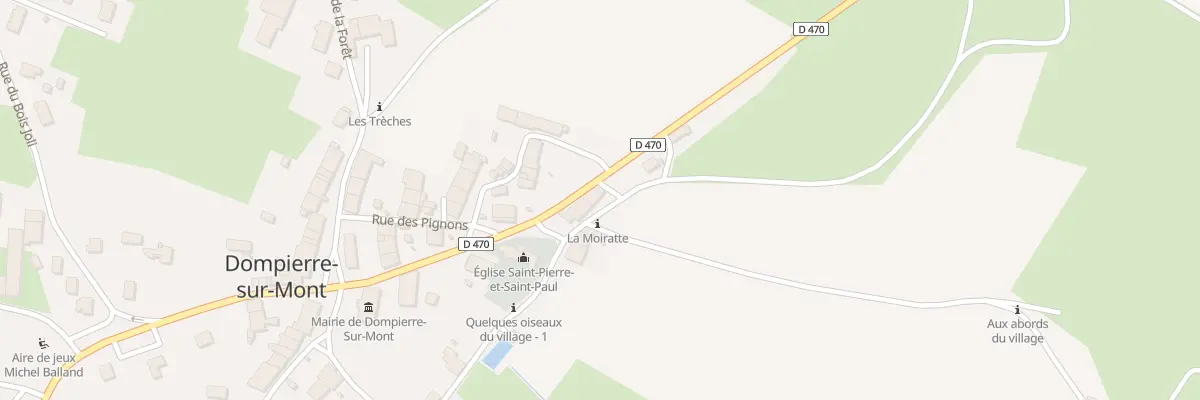 Plan du 5 Rue de la Gare à Dompierre-sur-Mont