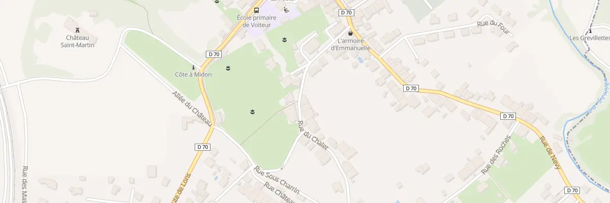 Plan du 13 Rue du Chalet à Voiteur