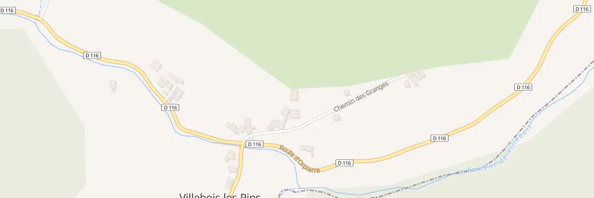 Plan du 5004 Les Granges à Villebois-les-Pins