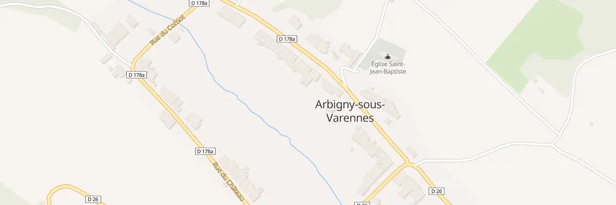 Plan du 16 Rue de l’Eglise à Arbigny-sous-Varennes