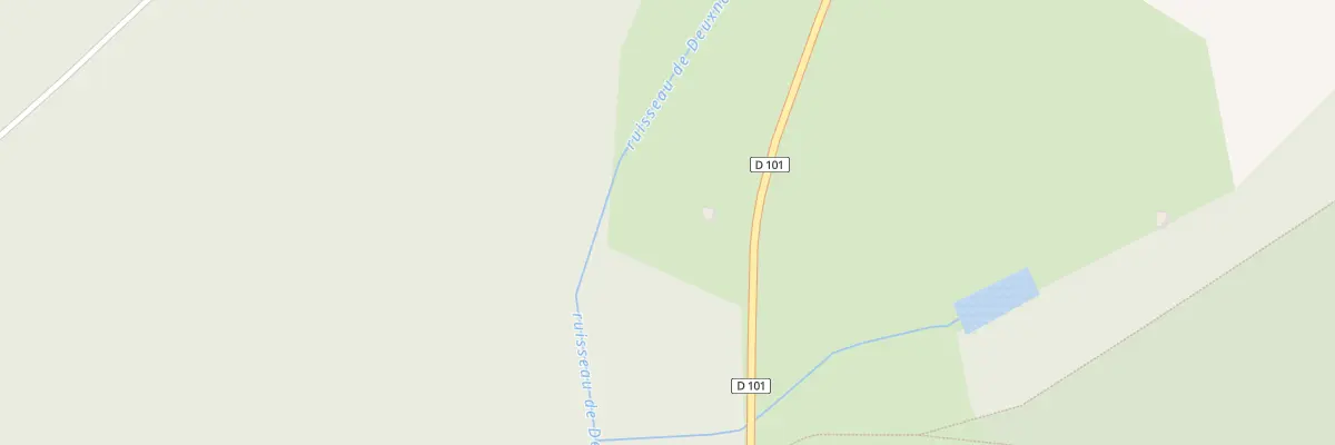 Plan du 1 Rd 101 à Lamorville