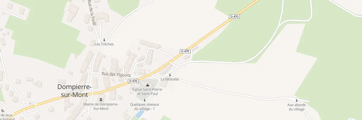 Plan du 7 Rue de la Gare à Dompierre-sur-Mont