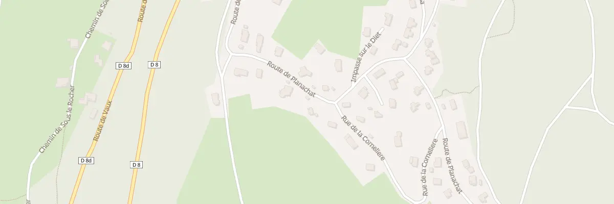 Plan du 740 Rte de Planachat à Plateau d’Hauteville