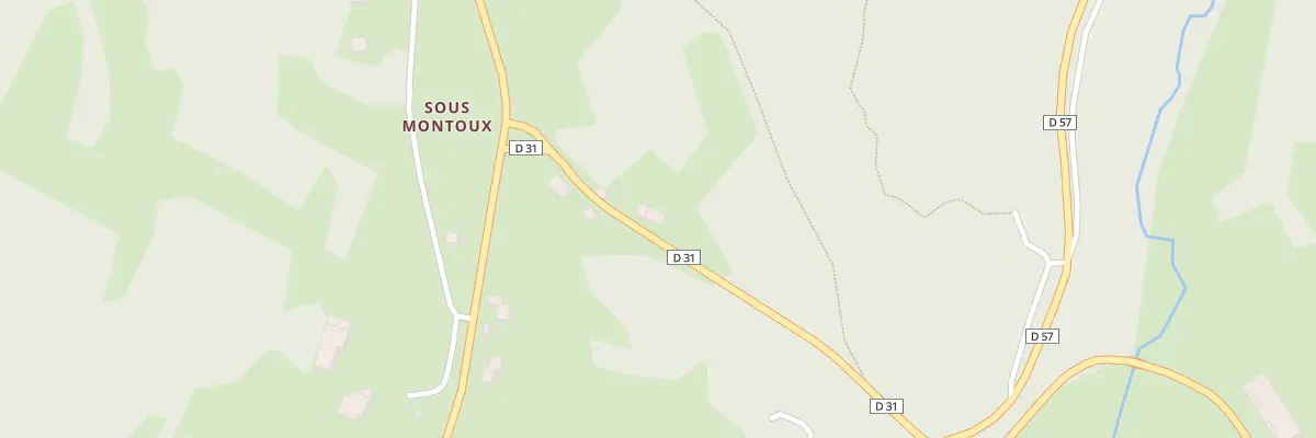 Plan du 300 Le Montoux à Brénod