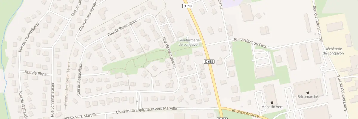 Plan du 53 Rue de Beausejour à Longuyon