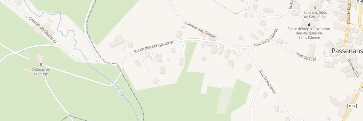 Plan du 111 Rte des Longevernes à Passenans